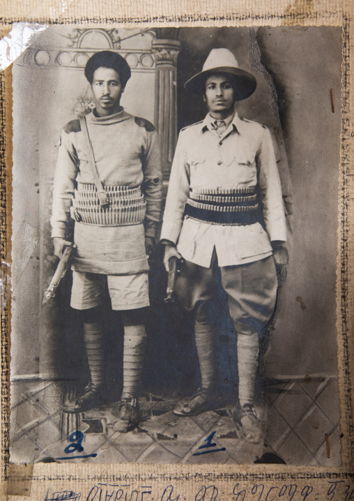 Old pictures of patriots from the italo-ethiopian war, Addis Abeba region, Addis Ababa, Ethiopia
