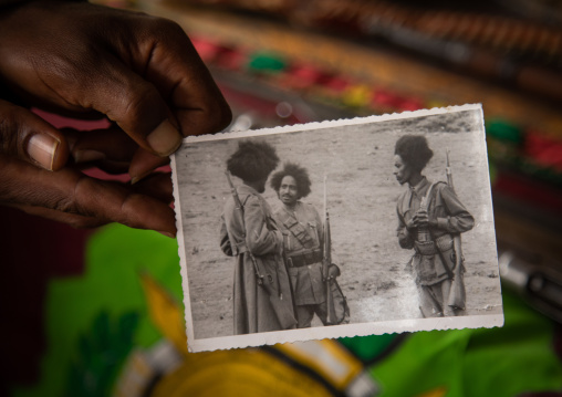 Old picture of patriots from the italo-ethiopian war, Addis Abeba region, Addis Ababa, Ethiopia