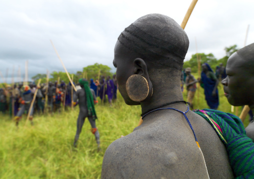 Donga Stick Fighting Ritual, Surma Tribe, Omo Valley, Ethiopia