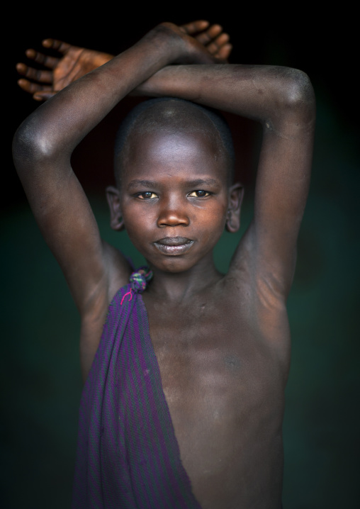Suri tribe boy, Kibish, Omo valley, Ethiopia