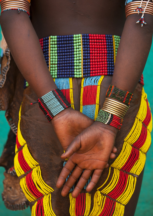 Back Of A Hamar Tribe Woman, Turmi, Omo Valley, Ethiopia