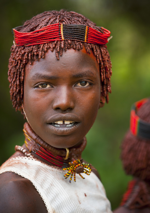 Hamer Tribe Woman During Bull Jumping Ceremony, Turmi, Omo Valley, Ethiopia