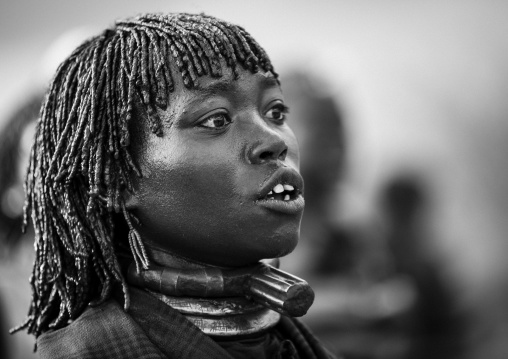Hamar Tribe Woman During Bull Jumping Ceremony, Turmi, Omo Valley, Ethiopia