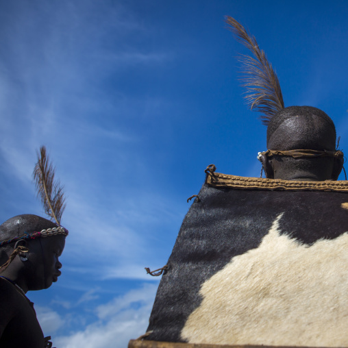 Bodi Tribe Fat Men During Kael Ceremony, Hana Mursi, Omo Valley, Ethiopia