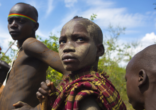 Bodi Tribe People During Kael Ceremony, Hana Mursi, Omo Valley, Ethiopia
