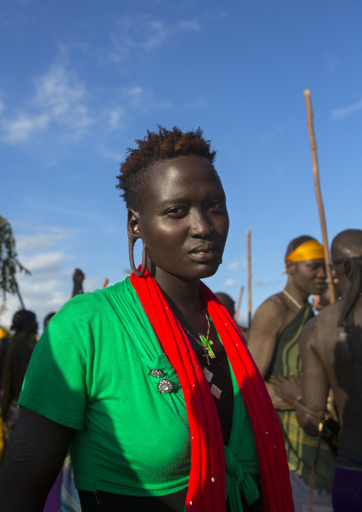 Mursi Tribe Woman, Hana Mursi, Omo Valley, Ethiopia