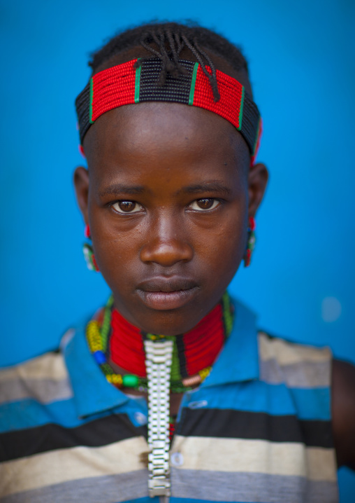 Hamer Teenager, Dimeka, Omo Valley, Ethiopia