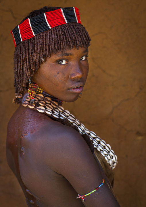 Hamer Tribe Teenager, Turmi, Omo Valley, Ethiopia