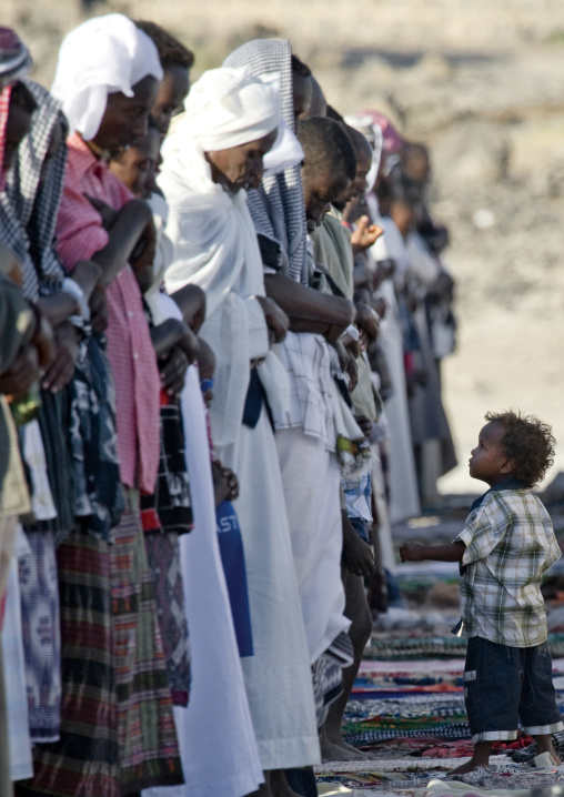 Kid at aid el kebir celebration, Assaita, Afar regional state, Ethiopia
