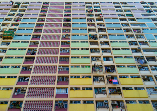Choi Hung rainbow building, Kowloon, Hong Kong, China