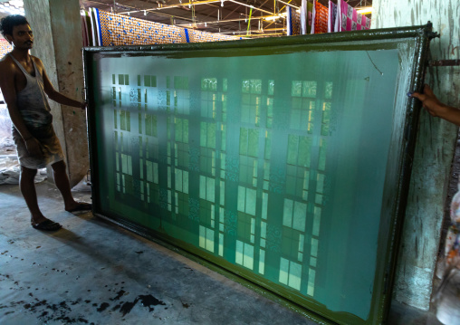 Saree factory, Rajasthan, Sanganer, India