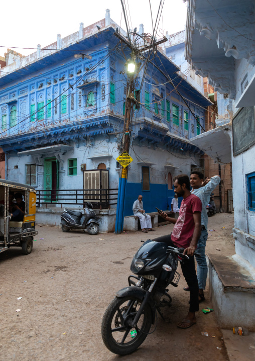 Old blue house of a brahmin, Rajasthan, Jodhpur, India