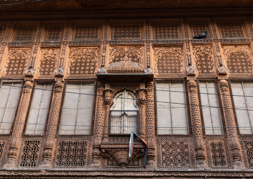 Old balcony of a haveli, Rajasthan, Jodhpur, India