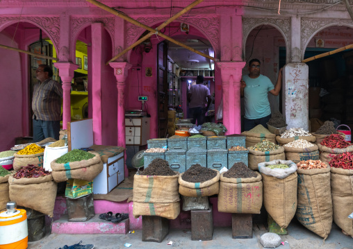 Spice market in the old city, Rajasthan, Bikaner, India