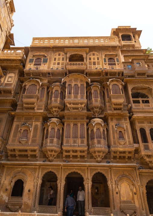 Old haveli facade, Rajasthan, Jaisalmer, India