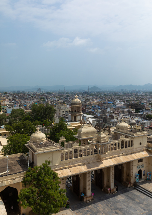 City view from the city palace, Rajasthan, Udaipur, India