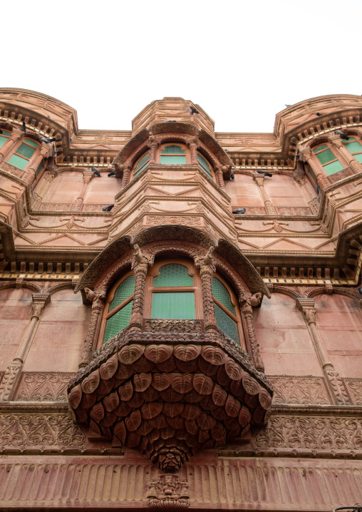 Beautiful haveli in the old city, Rajasthan, Bikaner, India
