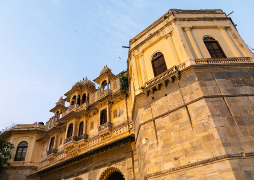 Historic building on Gangaur ghat, Rajasthan, Udaipur, India