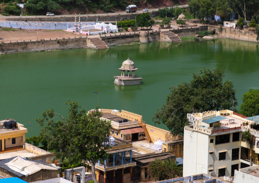 View on the lake from Taragarh fort, Rajasthan, Bundi, India