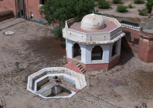 Junagarh fort dry fountain, Rajasthan, Bikaner, India