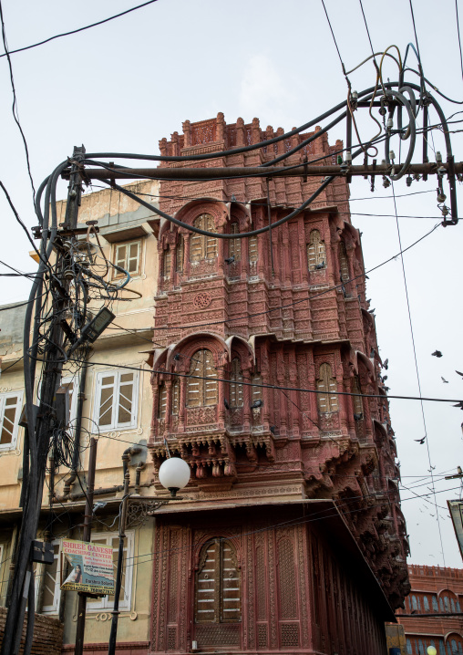 Beautiful haveli in the old city, Rajasthan, Bikaner, India