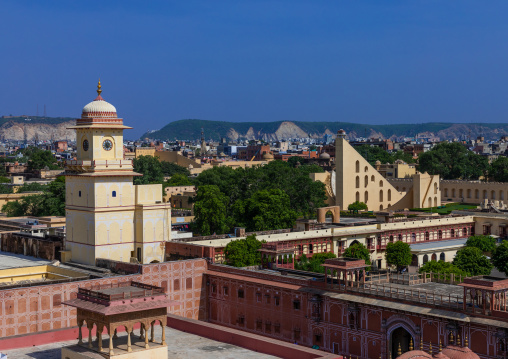 City palace clock tower, Rajasthan, Jaipur, India