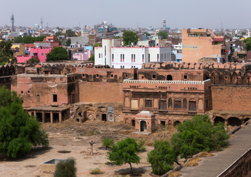 Cityscape from Junagarh fort, Rajasthan, Bikaner, India