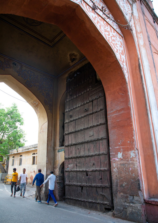 Huge archway in the city center, Rajasthan, Jaipur, India