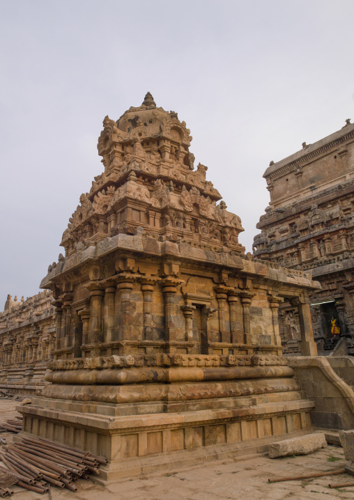 Carved Tower At The Airavatesvara Temple, Darasuram, India