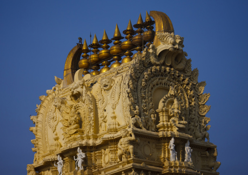 Gopuram Of The Ancient Dravidinian Style Lakshmi Ramana Swami Temple, Mysore, India