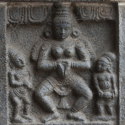 Carvings Of Karana Dance On Nataraja Temple's Gopuram, Chidambaram, India