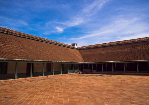 View Of The Inner Courtyard In The Chettinad Palace, Kanadukathan Chettinad, India