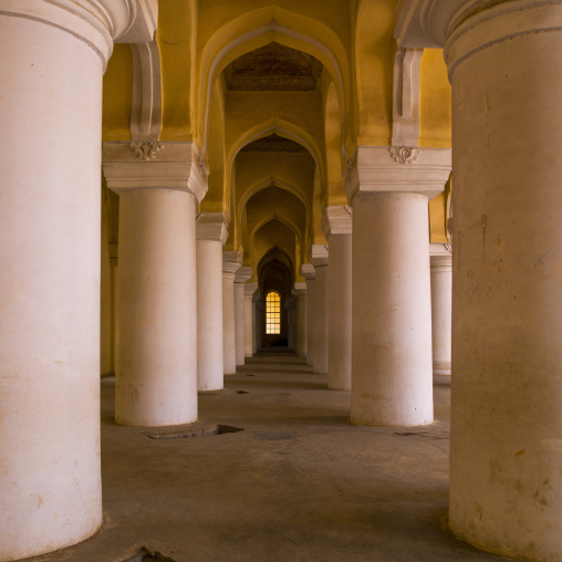 View From The Inner Courtyard Of The Thirumalai Nayak Palace In Madurai, India