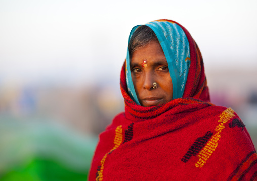 Pilgrim At Maha Kumbh Mela, Allahabad, India