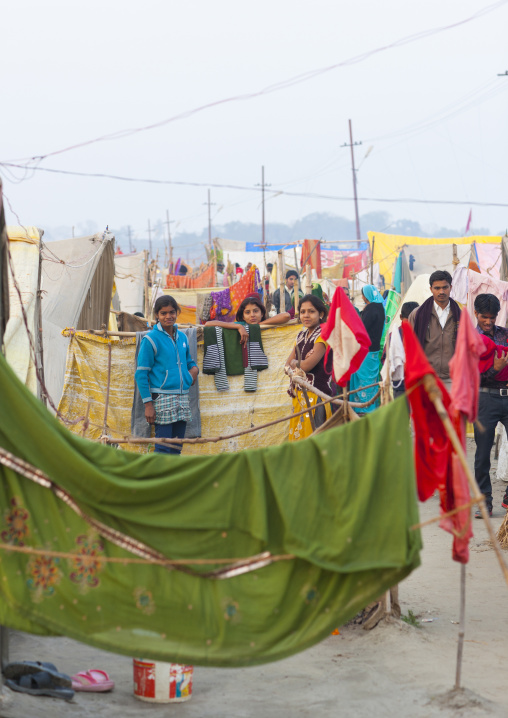 Camp For Pilgrims, Maha Kumbh Mela, Allahabad, India