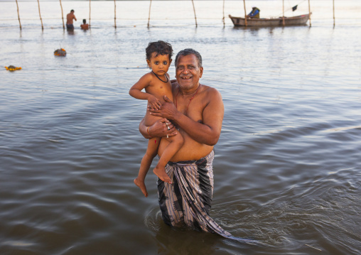 Pilgrims Bathing In Ganges, Maha Kumbh Mela, Allahabad, India