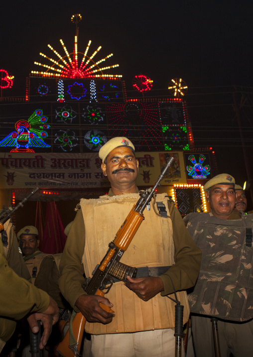 Police During 1Maha Kumbh Mela, Allahabad, India