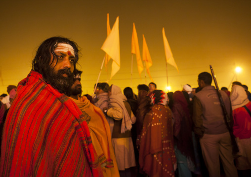 Pilgrims At Maha Kumbh Mela, Allahabad, India