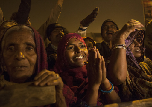 Pilgrims At Maha Kumbh Mela, Allahabad, India