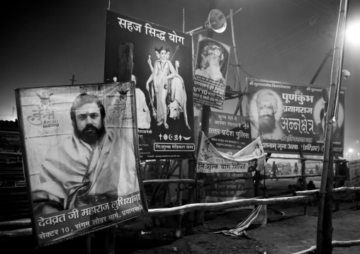 Advertising For Ashrams, Maha Kumbh Mela, Allahabad, India