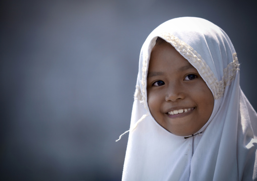Muslim girl , Java island indonesia