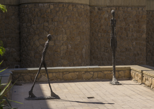 Sculptures by giacometti at the tehran museum of contemporary art, Shemiranat county, Tehran, Iran