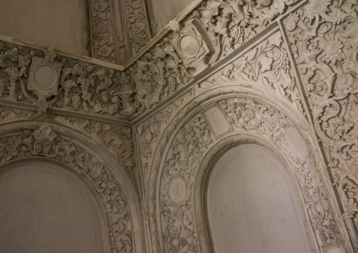 Plasterwork from a wall in the house the boroujerdi house, Isfahan province, Kashan, Iran