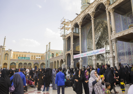 Pilgrims at the shrine of fatima al-masumeh, Qom province, Qom, Iran