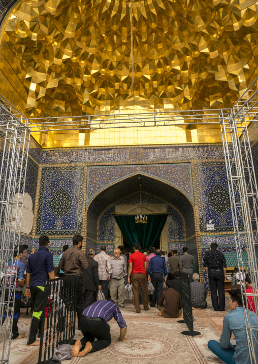 Pilgrims at the shrine of fatima al-masumeh, Qom province, Qom, Iran