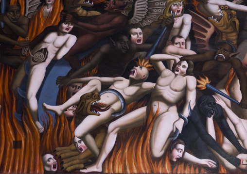 Artwork at the church of saint joseph of arimathea, Isfahan province, Isfahan, Iran