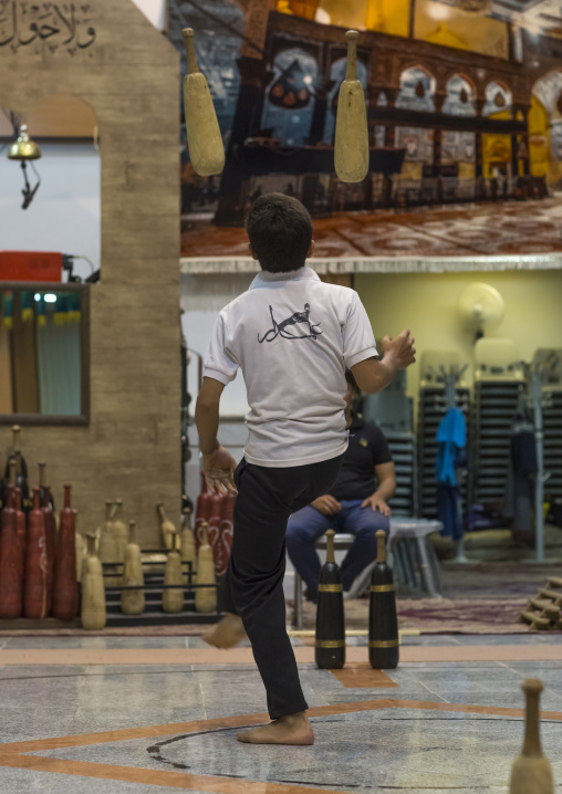 The traditional sport of zurkhaneh, Isfahan province, Kashan, Iran
