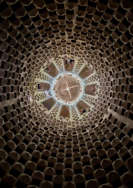 Ceiling of an old dovecote for pigeons, Isfahan Province, Isfahan, Iran