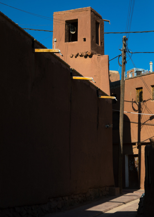 Old mosque minaret, Natanz County, Abyaneh, Iran