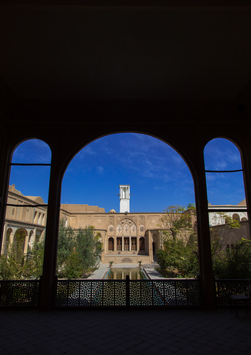Boroujerdi historical house and its wind tower, Isfahan Province, Kashan, Iran